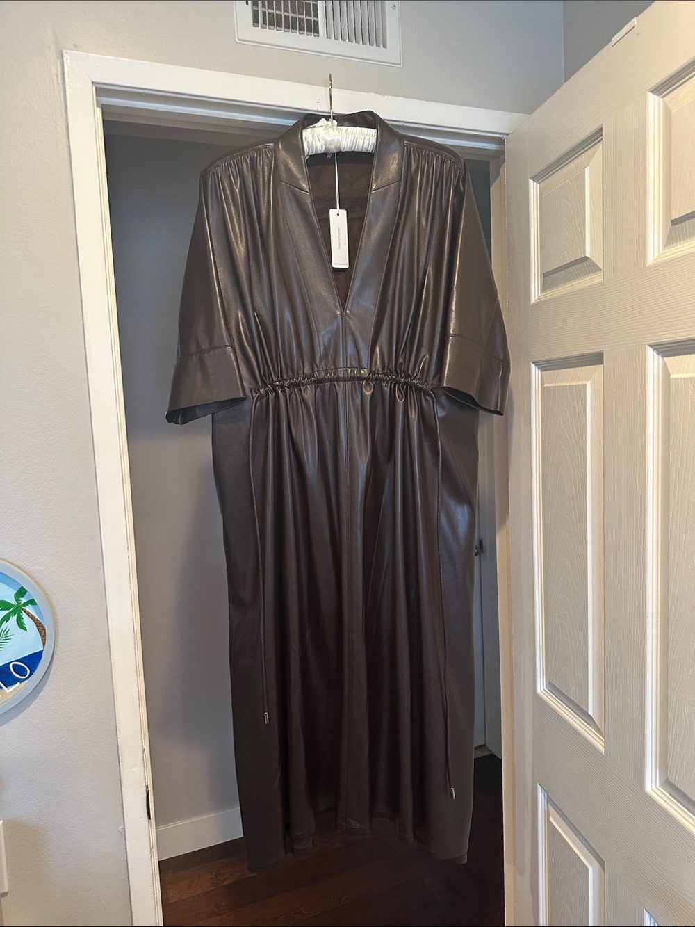 Carla Rockmore vegan leather dress